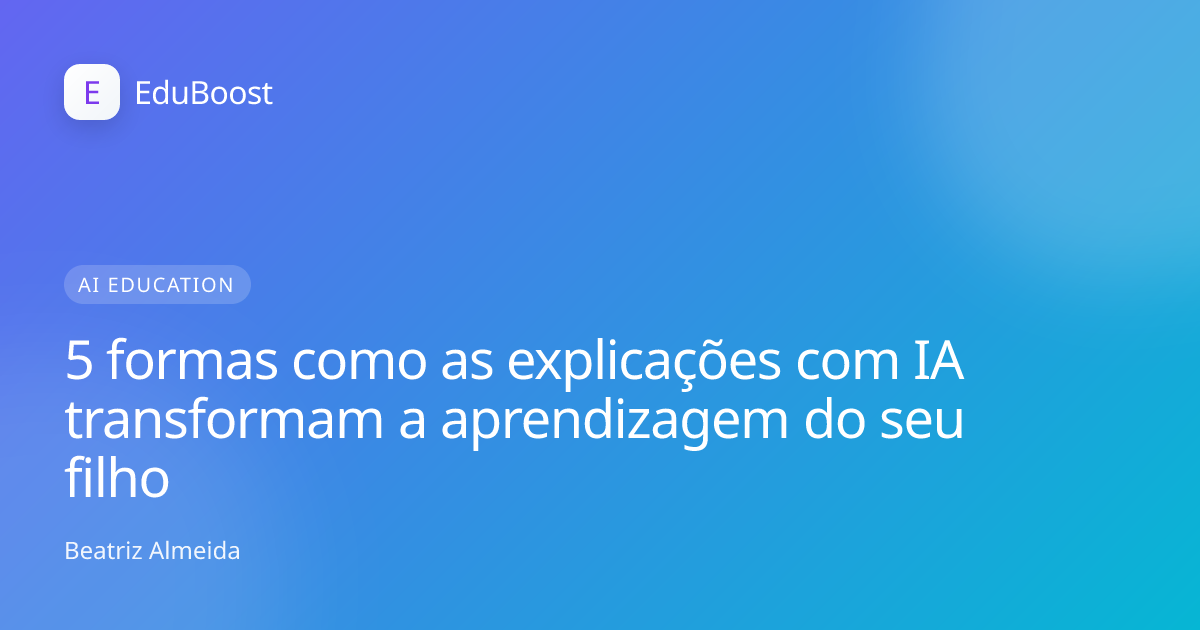 Criança a aprender com tecnologia numa sala de aula luminosa