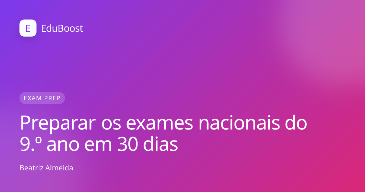 Aluno do 9.º ano a estudar com manuais e cadernos