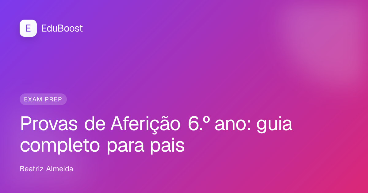 Criança a estudar à secretária com cadernos abertos, preparação para as provas do 6.º ano