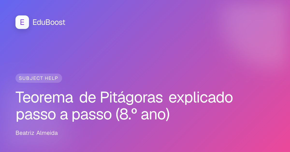 Triângulo retângulo desenhado com esquadro em papel quadriculado, com um quadrado sobre cada lado, para explicar o teorema de Pitágoras