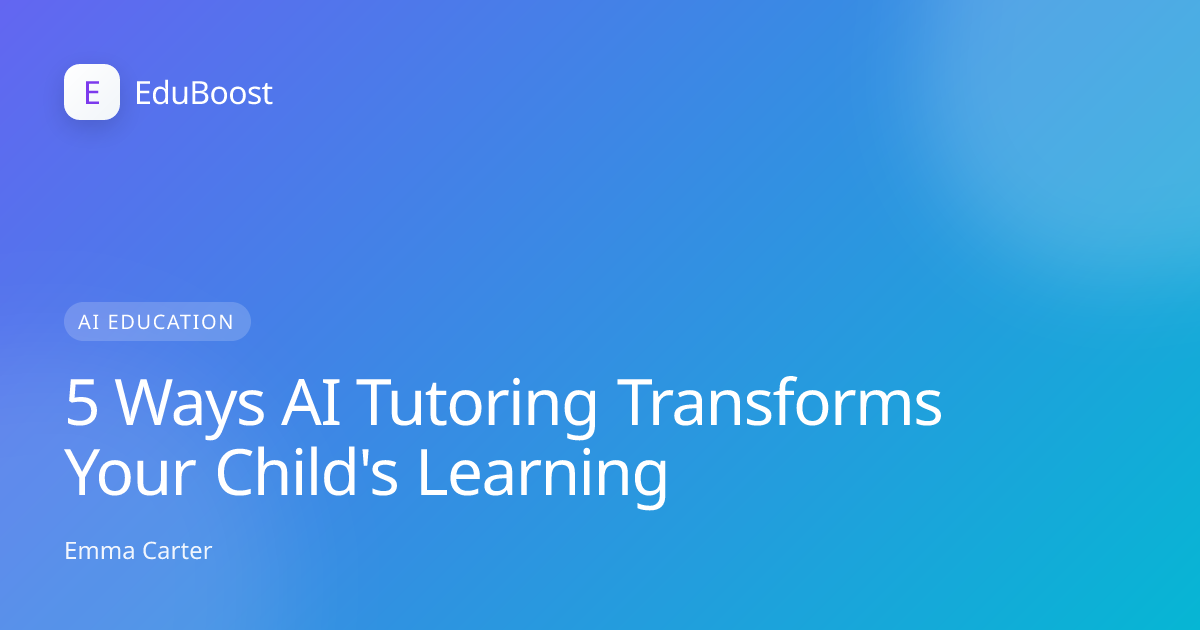 Child learning with technology in a bright classroom