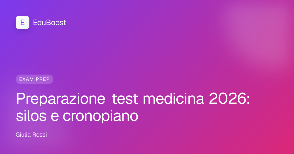 Studente al liceo scientifico studia biologia e chimica per prepararsi al test di medicina