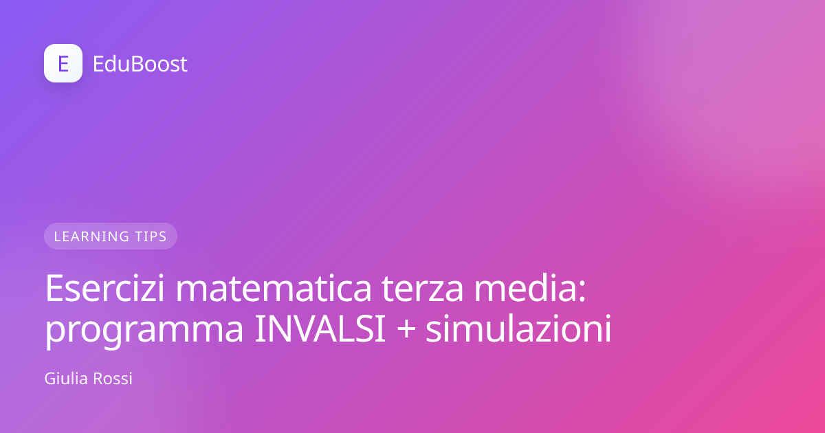 Foglio con esercizi di matematica e foglio di risposta INVALSI