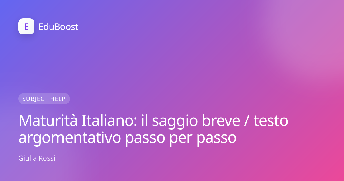 Libro aperto con annotazioni a margine per preparare la prima prova della Maturità