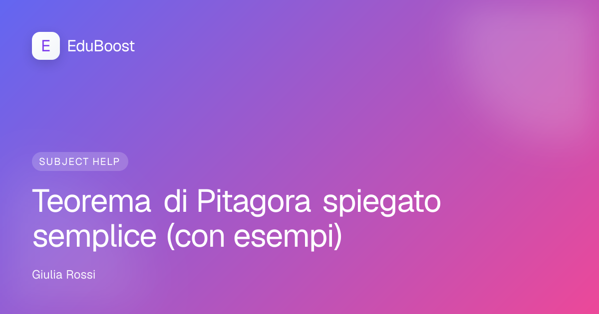 Triangolo rettangolo disegnato con il righello su un foglio a quadretti, con un quadrato costruito su ciascuno dei tre lati