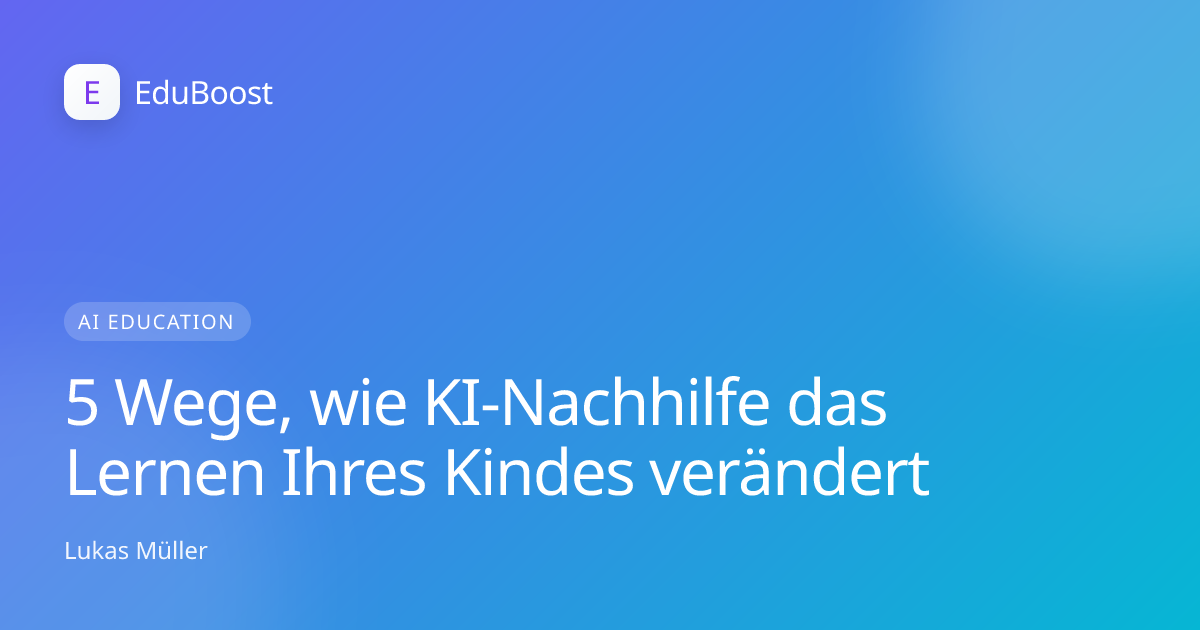 Kind lernt mit Technologie in einem hellen Klassenzimmer