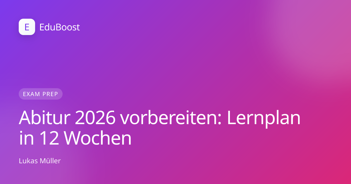 Schülerin der Q2 beim strukturierten Abitur-Lernen am Schreibtisch voller Lehrwerke