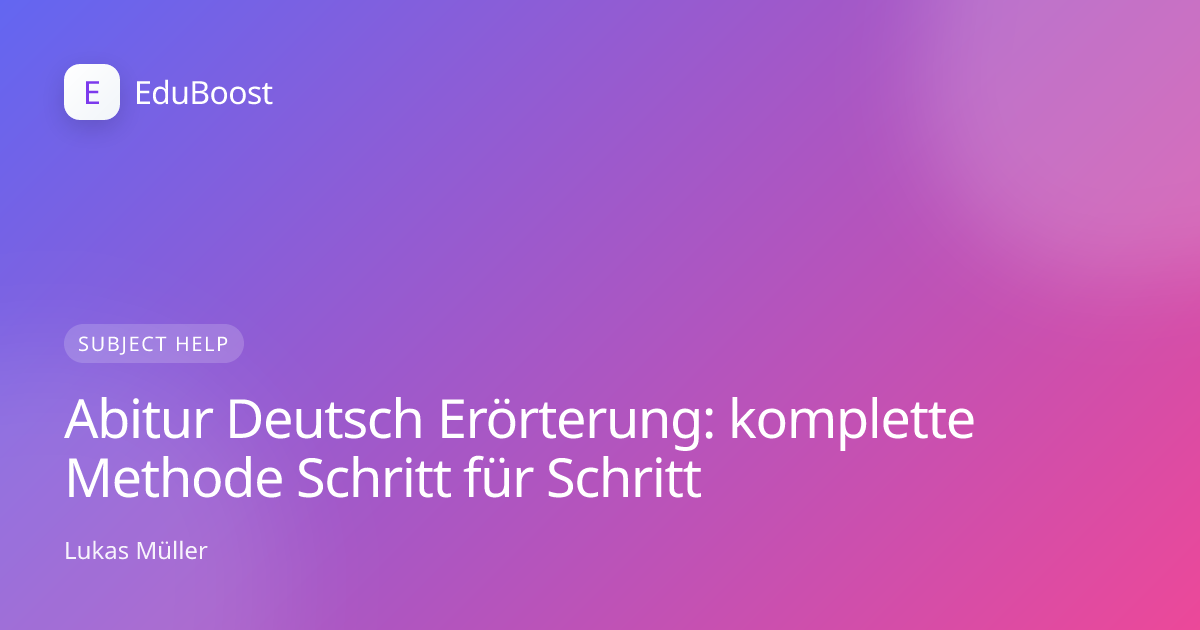 Aufgeschlagenes Buch mit Anmerkungen am Rand für die Erörterung im Deutsch-Abitur