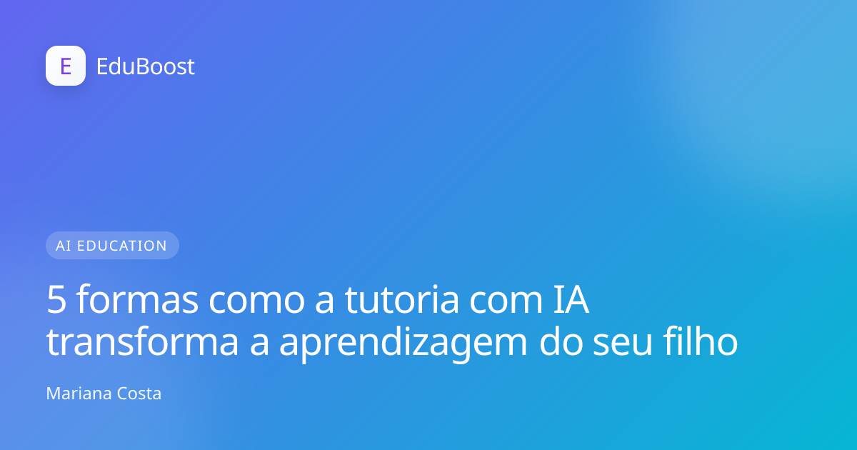 Criança a aprender com tecnologia numa sala de aula luminosa