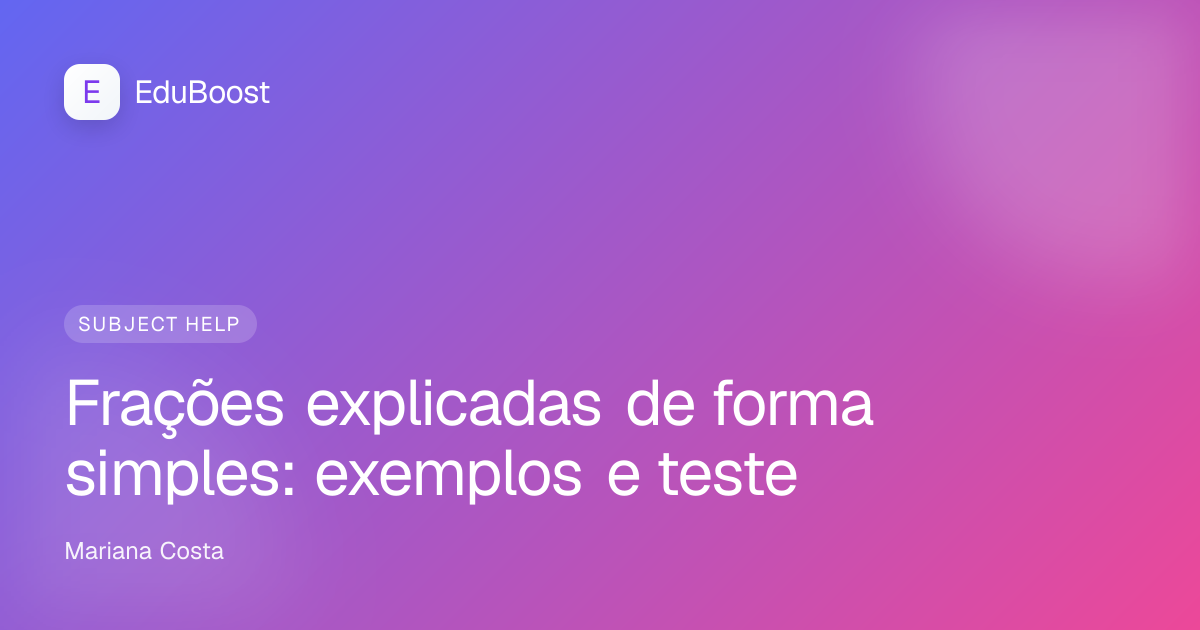Frações explicadas de forma simples: crianças do ensino fundamental resolvem as primeiras frações no caderno, sentadas à mesa