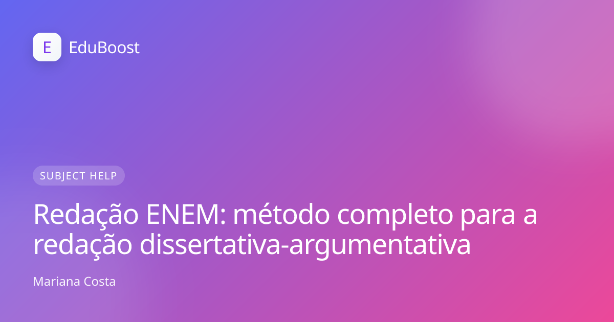 Caderno aberto com anotações, pronto para a redação do ENEM
