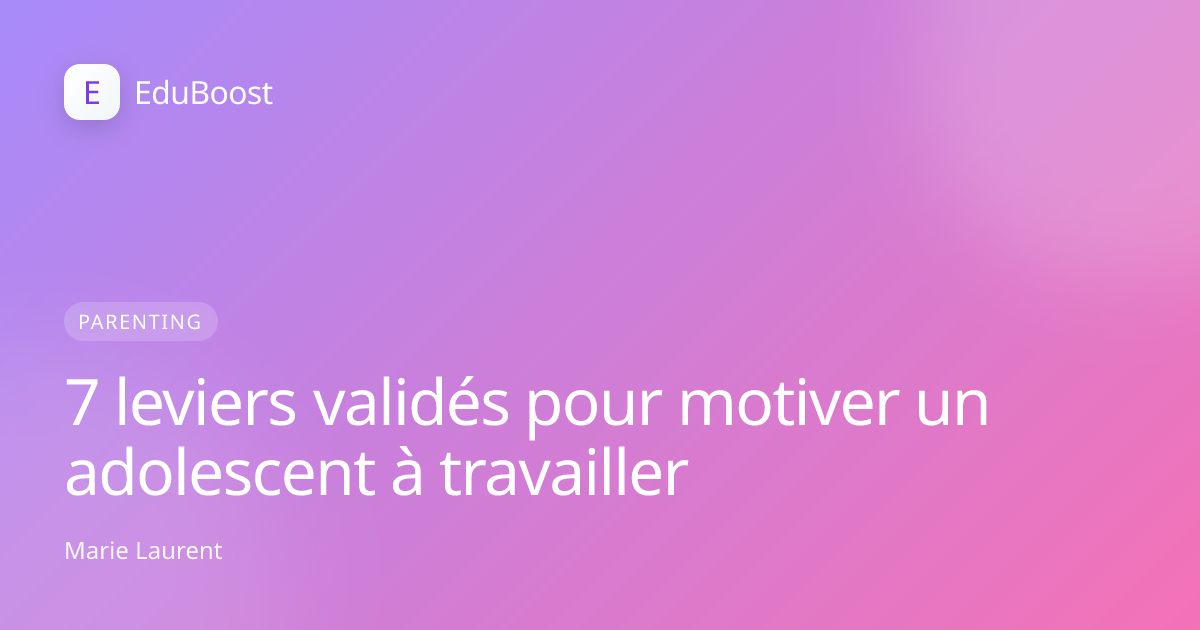 Adolescent assis à son bureau, posture concentrée sur ses devoirs