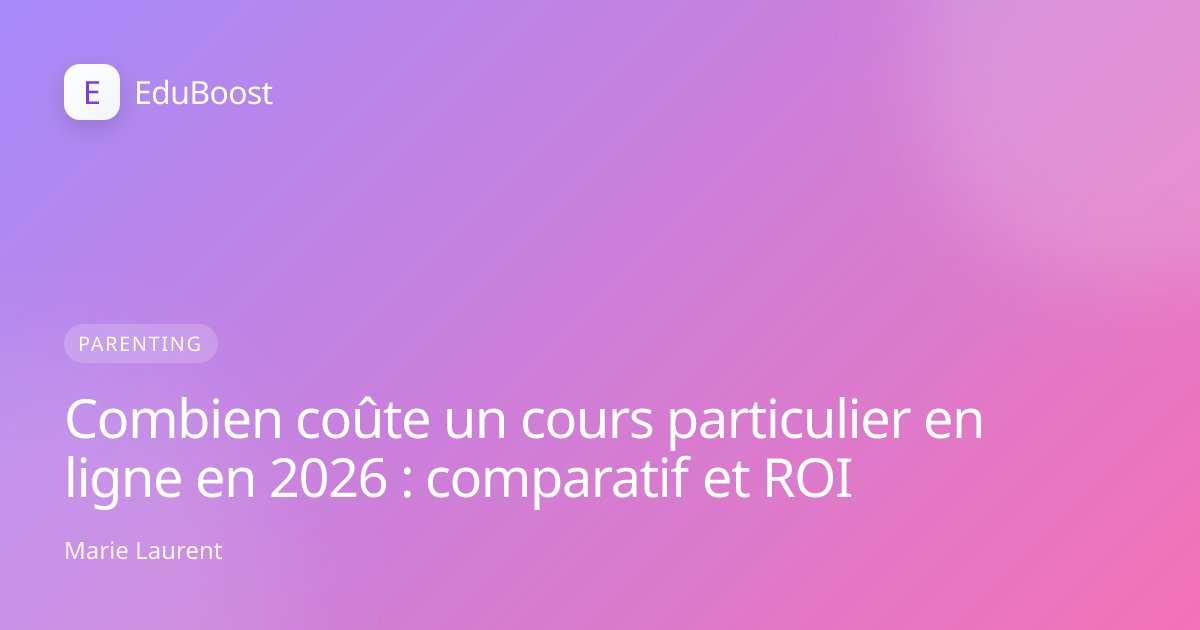 Parent qui compare les prix des cours particuliers en ligne sur un ordinateur portable