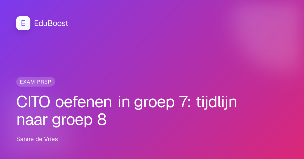 Kind in groep 7 oefent aan de keukentafel met een rekenwerkboek en een weekplanner voor CITO oefenen