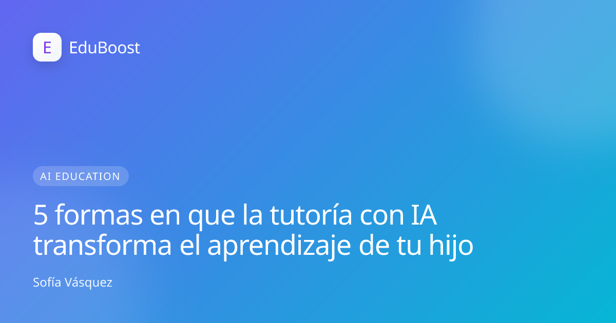 Niño aprendiendo con tecnología en un aula luminosa