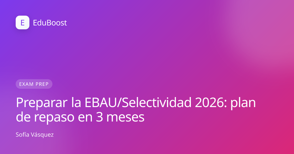Estudiante de 2º de Bachillerato repasa para la EBAU rodeado de apuntes y libros de texto
