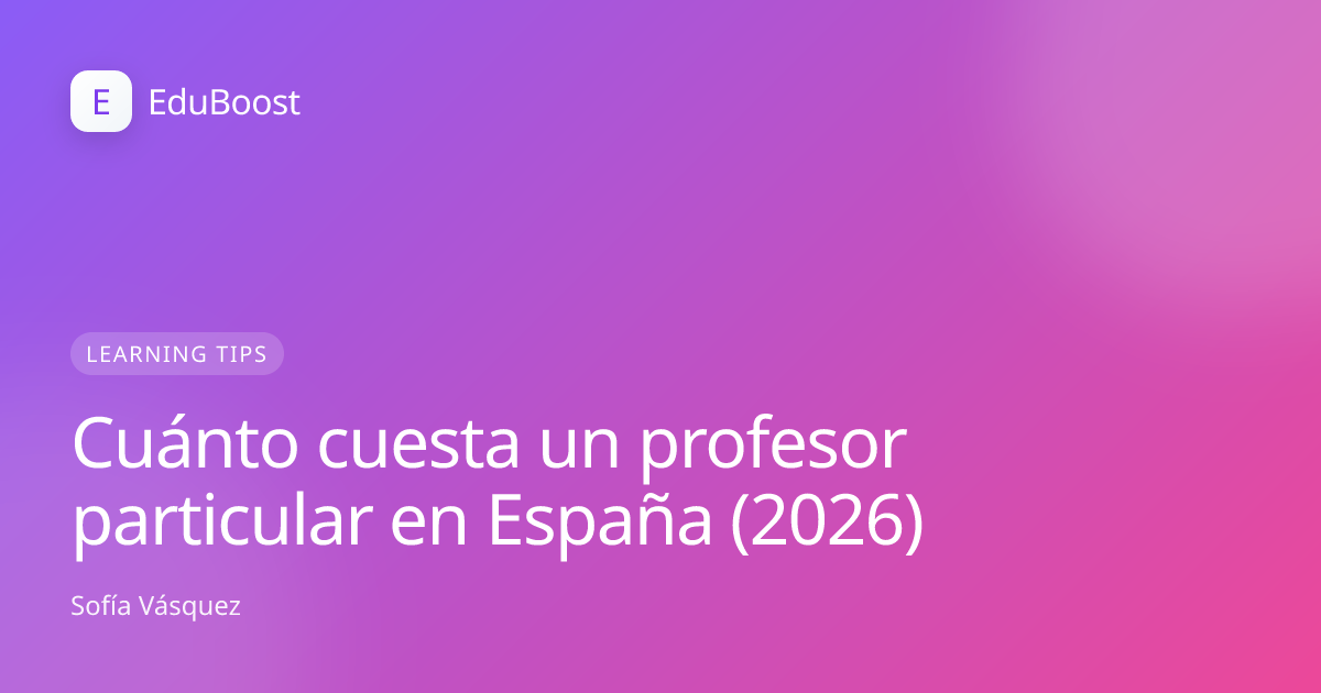 Profesor particular explicando concepto a estudiante en una clase privada